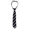 Black with White Stripes Tie