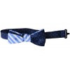 Blue & White Premium Boys Bow Tie
