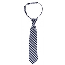Black and White Gingham Boys Tie