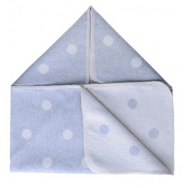 Grey and Off White Pok A Dot Baby Blanket