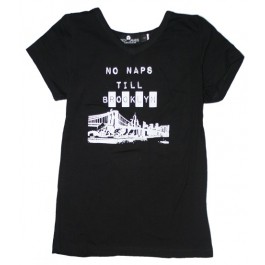 No Naps Till Brooklyn V-Neck T-Shirt Black