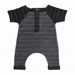 Fashion Knit Grey Romper