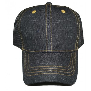 Black Denim Snapback Hat