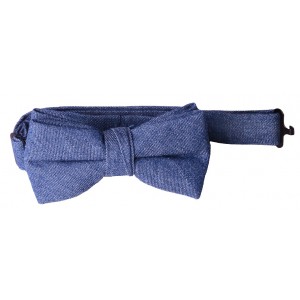 Blue Denim Boys Bow Tie
