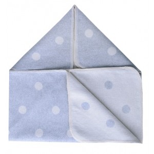 Grey and Off White Pok A Dot Baby Blanket