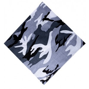 Boys Grey Camo Bandana