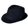 Boys Black Brimmed Fedora Hat