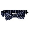 black white stripes boys bow tie