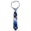 Blue Plaid Boys Neck Tie
