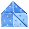 Blue & Light Blue Pok A Dot Baby Blanket