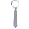 Grey Linen Boys Tie