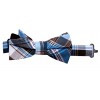 Teal Blue Plaid Bow Ties