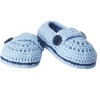 Woven Blue Moccassins Sandals